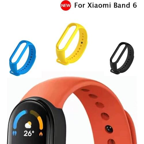Strap for Xiaomi Mi Band 6 Silicone Wristband Bracelet Replacement For Mi Band 6 MiBand 6 Wrist Color TPU Strap