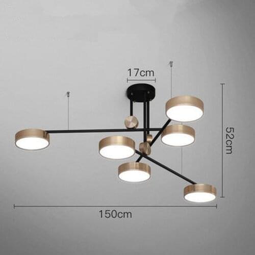 220V Post-modern Luxury LED Pendant Lights For Living Room Lamp Minimalist Atmosphere Hotel Villa Rotating Pendant Lamp