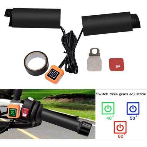1PC 12V Heated Grips Handlebar Pad Universal Motorcycle Electric Heating Insert Handle Kit Refit Hand Set Motorcycle Accessories