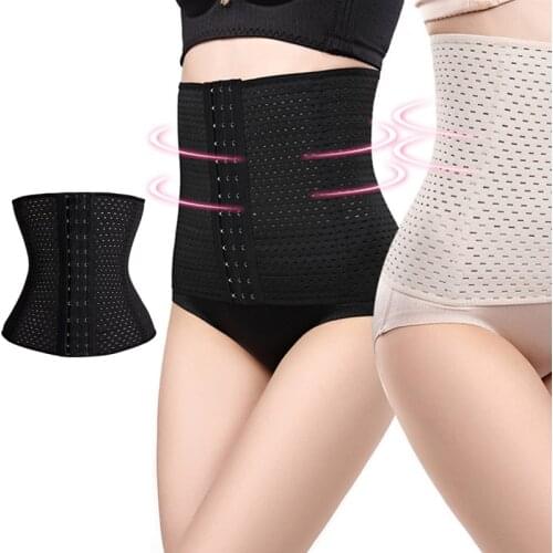 Sexy Women Tummy Waist Trainer Postpartum Band Corsage Modeling Strap Cinta Modeladora Corset Slim Belt Steel Boned Body Shaper