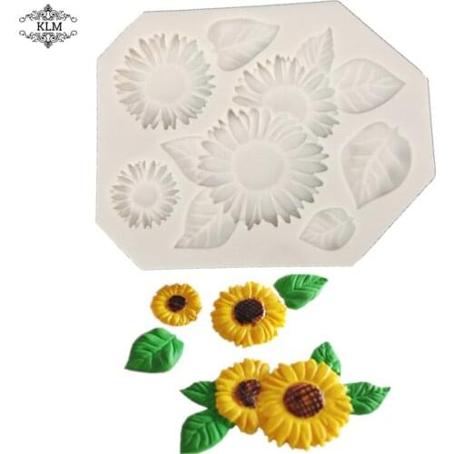 Chrysanthemum shape cake silicone mold chocolate tool clay tool DIY for cake decoration accessories kitchen baking mold KLM