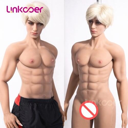 Linkooer 180cm Silicone Sex Dolls Huge Penis Gay Muscle Doll for Female Male Sex Toy for Women