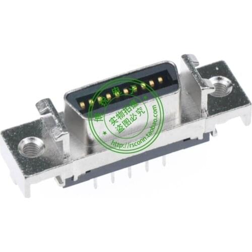 High quality MDR connector 20P 180 degrees straight leg groove weld plate CN Servo female connector