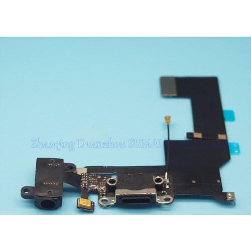 Charger Charging flex cable With headphone Audio Jack for iphone 5s USB port dock connector flex cable