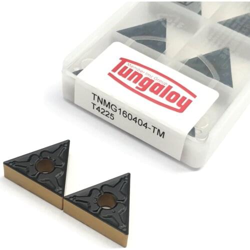 100% Original 10PCS TNMG160404 TM T4225 High Quality Turning Tool Carbide Inserts For Steel Parts Metal CNC Machine Parts Tool