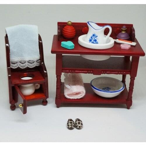 15pcs/1set DIY Dollhouse Miniature Bathroom Model Decoration for The Dollhouse Furniture Accessories