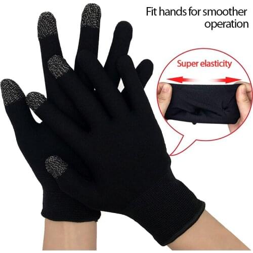 2pcs Hand Cover Game Controller Touch Screen Gaming Finger Thumb Sleeve Gloves for PUBG Sweat Proof Non-Scratch Sensitive