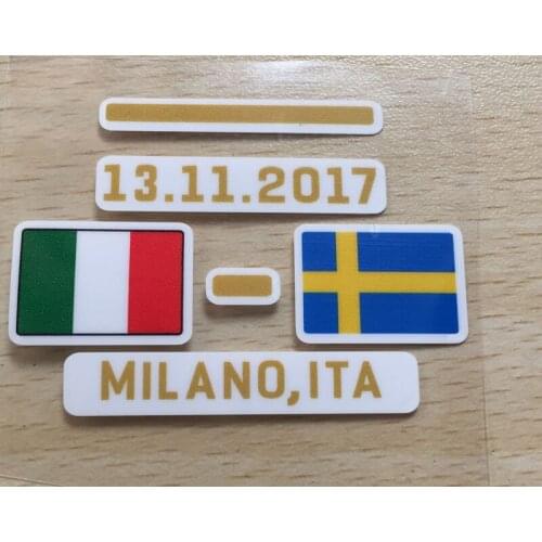 2017 Italy Match Details Italy Vs Sweden And Italy Vs Macedonia Soccer Patch Badge