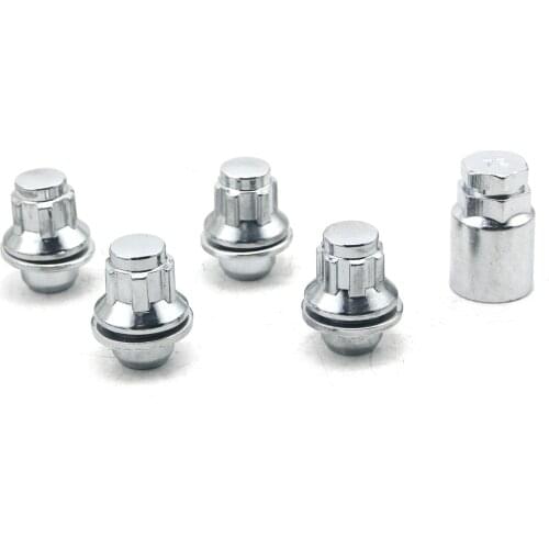 Car Chrome Anti-theft Wheel Screw Bolt Lock Nut Key Adapter fit for Toyota COROLLA RAV4 YARIS CAMRY PRIUS HIGHLANDER ECHO
