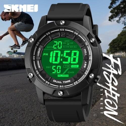 Sport Digital Watch Men Fashion Brand SKMEI Waterproof Clock LED Light Countdown Military Mens Watches 2021 New Wristwatch