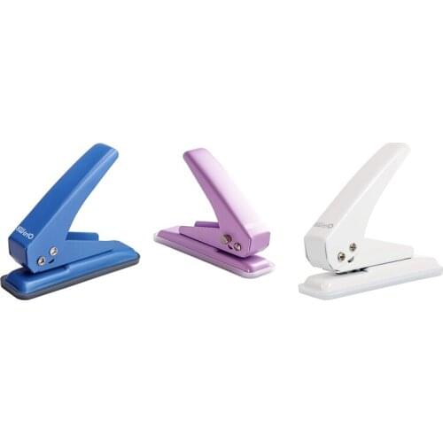 KW-TRIO 3 Pieces Single Hole Puncher With Lock Handheld 1/4 Inches Hole Puncher 20 Sheet Punch Capacity Punchers Hand Craft