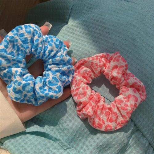 Floral Print Ealstic Hair Bands Children Girls Scrunchies Hair Ring Head Rope Kids Hair Styling Tools Daily Hair Wear Headdress