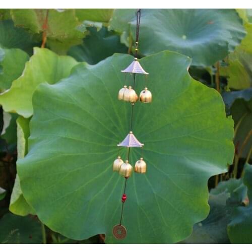 Fengshui Amazing House Treasure 6 Copper Alloy Bells Windbells Outdoor Yard Garden Living Balcony Chapel Hangings Wind Chime
