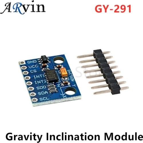 GY-291 ADXL345 Digital Triaxial Acceleration of Gravity Inclination Module IIC / SPI Transmission For Arduino