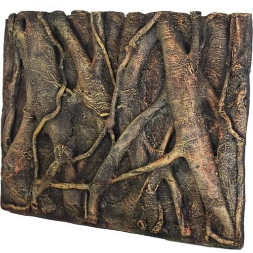 Reptile Box 3D Background Foam Landscaping tree root Pattern Gecko Lizard Tortoise Tarantula Frog Vivarium Terrarium Decoration