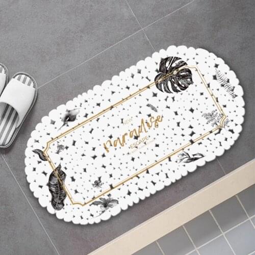 Bath Mats FreeShipping pvc shower bath mat Nonslip floor Banana leaf mat anti-slip mat bathroom