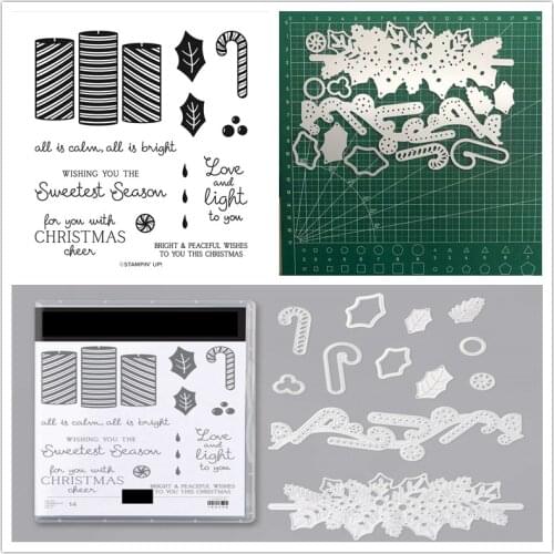 ADVENT Christmas Metal Cutting Dies and Stamp for DIY Scrapbook Album Paper Card Decor Craft Handmade Knife Die New Arrival 2021