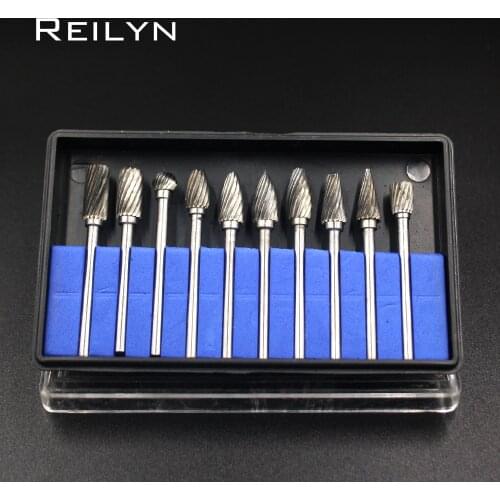 3x6mm 10pcs woodworking milling cutter woodworking drill bits for rotary tools