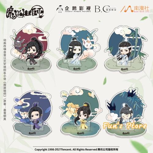 Anime Mo Dao Zu Shi Printing Acrylic Stand Figure Toy Desktop Decoration MDZS Wei Wuxian Lan Wangji Gift