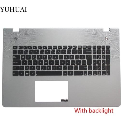 New Czech Keyboard for Asus N76 N76V N76S N76VM N76VB N76VJ N76VZ CZ Laptop keyboard with/without backlit Palmrest Upper