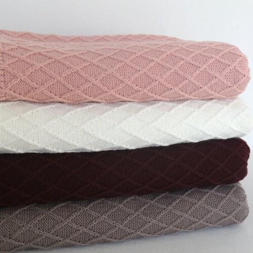 Newborn knit cover Sweater blanket Double-sided background blanket Photography Props fabric