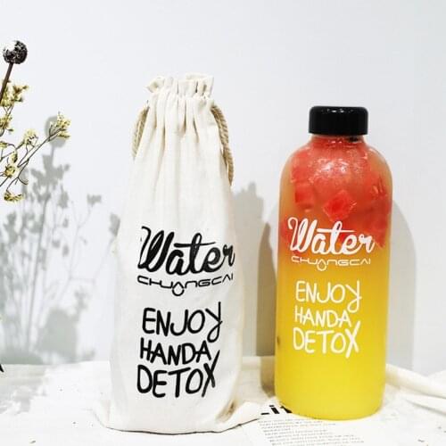 RUIDA 600ml1000ml Plastic sport Water Bottle Drink Bottle Portable Transparent Fruit Flower Tea Water Bottles BPA free Girl Gift