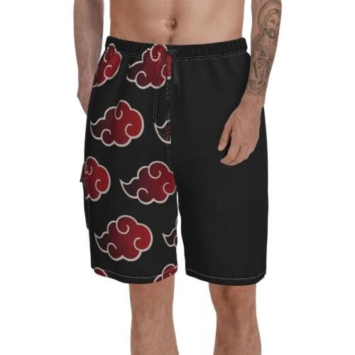 Causal Breathable Quick Dry Novelty Anime Manga running Akatsuki (15) Male Shorts
