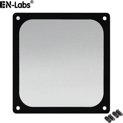 En-Labs 12CM Magnetic Frame Black Mesh Dust Filter PC Cooler Fan Filter with Magnet , 120x120mm Dustproof Computer Case Cover