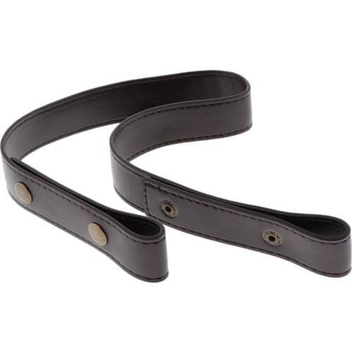 Leather Press Button Replacement Strap For Handbag Purse Shoulder Bag 58cm