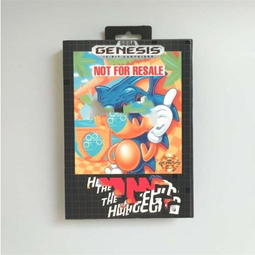 Soniced Game the Hedgehog - USA Cover With Retail Box 16 Bit MD Game Card for Sega Megadrive Genesis Video Game Console