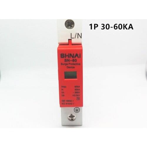 SPD 30-60KA 1P surge arrester protection device electric house surge protector D ~385V AC