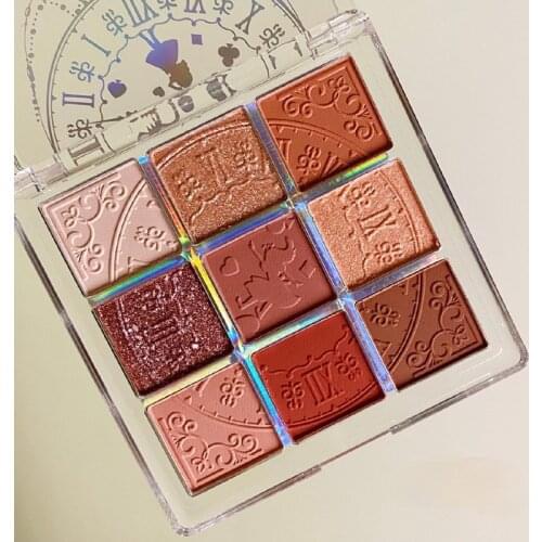 CY ZEESEA British Museum Alice 9 Color Ins Super Hot Eye Shadow Plate Glitter Earth Color