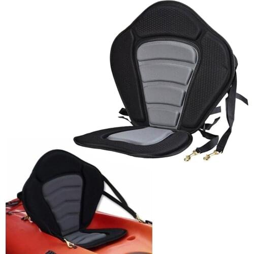 Universal Canoe Kayak Seat Padded Cushion Backrest Chair Strap Rowing Boat Cushion Replacement Houseboat Barge Accessories