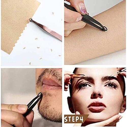 Universal Nose Hair Trimming Tweezers Stainless Steel Round Tip Multifunction Eyebrow Clippers Hair Removal Grooming Scissor for