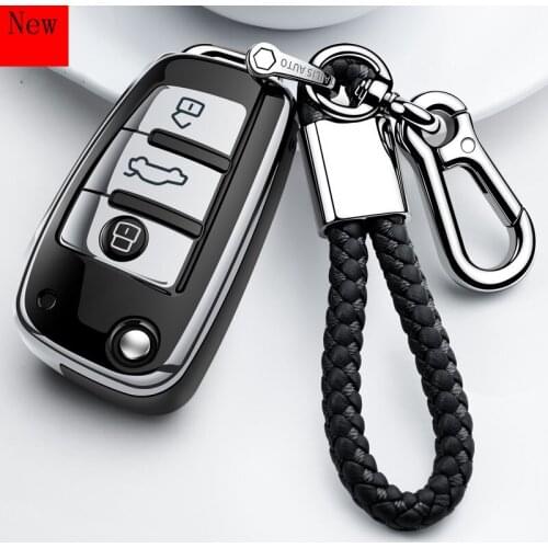 High-Quality TPU Soft Rubber Soft Rubber Car Smart Key Case Cover for Audi A3 A1 Q2L Q3 R8 Q7 Old A6 A6L