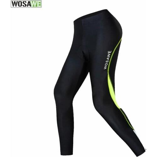 WOSAWE Women Sport Pants Breathable Summer Padded Bike Cycling Pant Cycle Riding Clothing Bicycle Bike Fishing Fitness Trousers