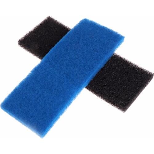 2Pcs/pack Black+Blue Biochemical Filter Foam Pond Filtration Fish Tank Aquarium Sponge Pad Filters & Accessories 32x12x2cm C42
