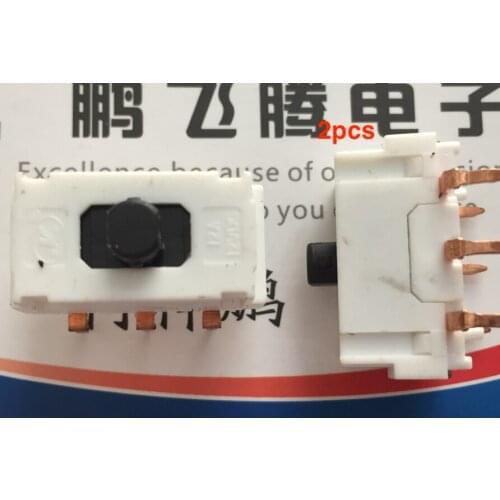 2pcs Vertical toggle switch 6 feet 3 gears dual self-reset sliding switch for car window lift switch