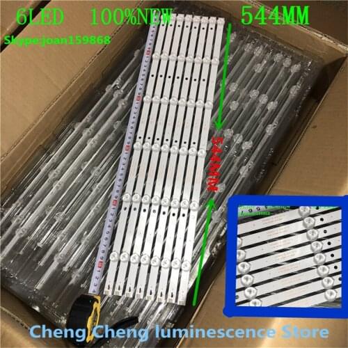 8pieces/lot LED Backlight strip 6 lamp For Ph ilips 55"TV K550WDC1 A1 55PUF6092 K550WDC1 A2 4708-K55WDC-A1113N01 K550WD-A2113N01