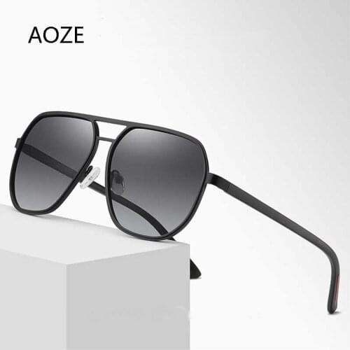 AOZE 2020 Vintage Driving Polarized Sunglasses Men Brand Designer Sun glasses for Men Sports Eyewear lunette de soleil homme