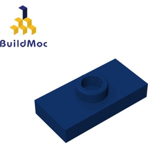 BuildMOC Compatible Assembles Particles 15573 1x2 two turns one board Building Blocks Parts DIY LOG