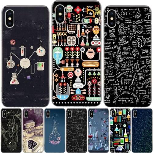 Biology and Chemistry Phone Case For Iphone 12 MIni 11Pro MAX XS 8 7 6 6S Plus X 5 5S SE XR SE 2020 Cover Shell Coque