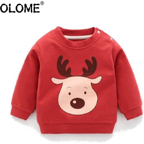 OLOME Kid Girls and Boys Sweatshirt Unicorn Cotton Childrens Clothing Comfortable Baby Long Sleeve T-shirts Oversized Costume
