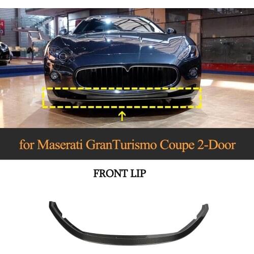 For Maserati GranTurismo GT 2007 - 2009 Car Front Bumper Lip Splitters Carbon Fiber Front Lip Spoiler