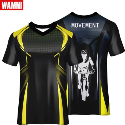 WAMNI Short Sleeve Tee Running T-shirt Racing Sports Wear Fake Shirt High Street Loose V-Neck Top Polyester Tshirt