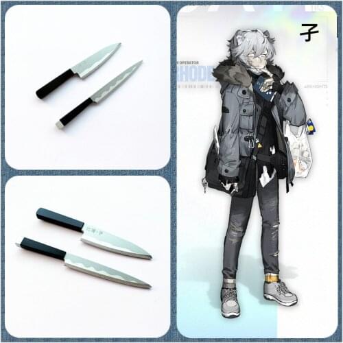 Hot Game Arknights Jaye Kitchen knife fish head knife Cosplay Prop Sword Weapon PVC Props for Halloween Cosplay Gifts Toys