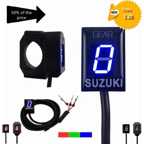Gear Indicator Motorcycle For SUZUKI SV 650 INTRUDER BANDIT 400 600 650 1250 Boulevard Digital display Motorcycle meter PIT BIKE