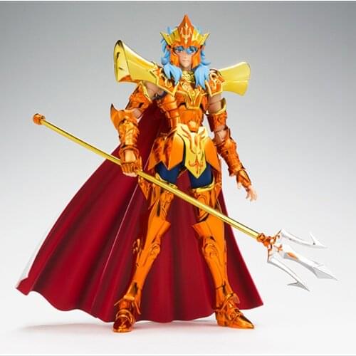 JM Model Saint Seiya EX Poseidon Marina Julian Solo PVC Figure Model Metal Armor Saint Cloth Figural Toys Brinquedos