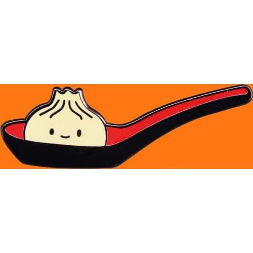 Creative Spoon Enamel Pins Funny Metal Cartoon Brooch Backpack Hat Bag Collar Lapel Badges Men Women Fashion Jewelry Gifts