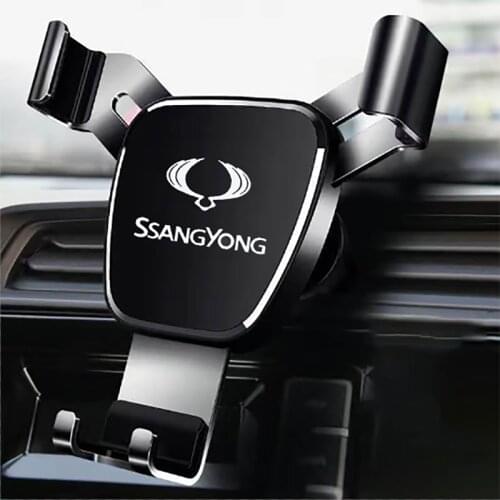 Metal Phone Holder For SSANGYONG KORANDO Car Air Outlet-Holder Mobile Phone Car Navigation Mobile Phone Holder Bracket Support